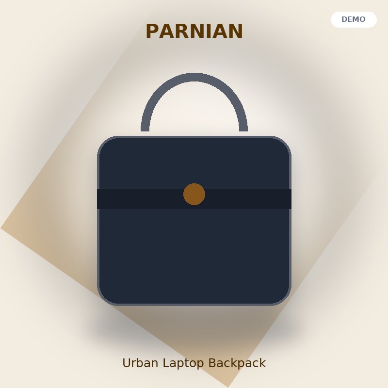 کوله‌پشتی لپ‌تاپ پرنیان مدل Urban - نمای اصلی